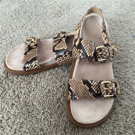 Judd Snake Embossed Leather Sandal 